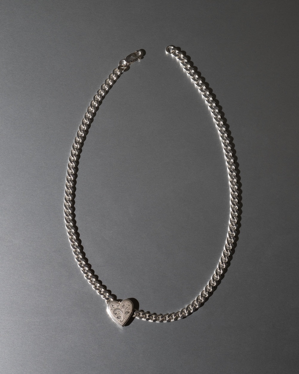 CC-Steding Heart Locket in Light Curb Chain