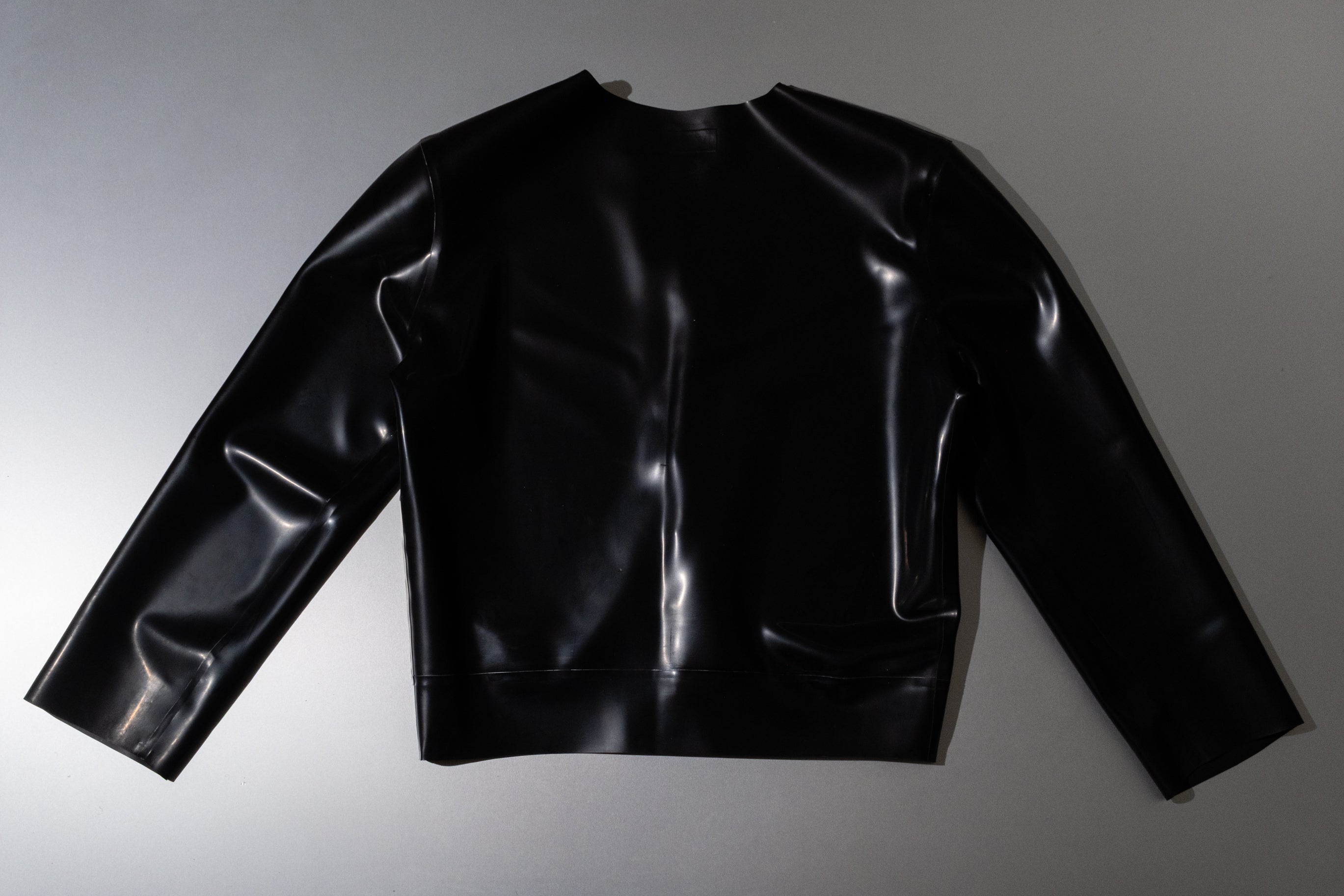Monique Fei Cropped Latex Cardi